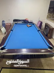  1 طاوله بلياردو بروزنيك اصليه امريكيه   8 قدم  رخام اسود بحاله الوكاله