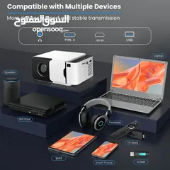  3 بروجكتر عرض المسرح المنزلي تقنية HD بمساحة تصل 120أنش