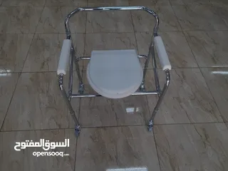  1 كرسي حمام طبي ثابت مقاس كبير مقاس 52 سم عرض