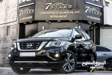  1 Nissan Pathfinder SV 2018  السيارة وارد الشركة و قطعت مسافة  80,000  كم فقط