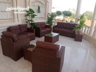  26 أطقم رتان تتوفر كل الالوان خماسي بسعر 120 سباعي بسعر 170 تتوفر خدمة التوصيل لجميع محافظات
