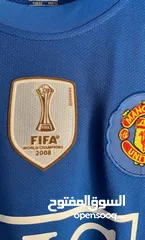  4 رونالدو 2008 مانشستر يونايتد الطقم الأزرق  Ronaldo 2008 Manchester United blue jersey