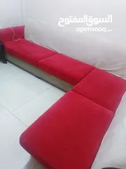  3 كورنر حرف ل  خشب سويد 7مقاعد