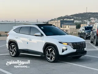  7 هونداي توسان/2024  فل الفل فتحة سقف بانوراما  2x4 ///240Hp بنزين + كهرباء  ( Haybrid) 1600cc