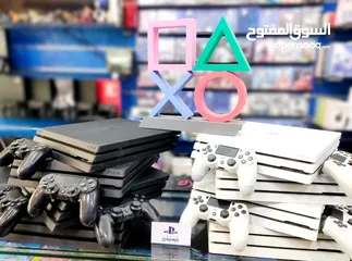  1 بلايستيشن 4 بحالة الوكالة بليستيشن 3  و ps5  وخدمة توصيل ( صويلح بجانب مخابز ايمان )