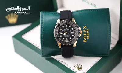  17 ساعات Rolex ستيل + جلد مع بكج رولكس لساعة وبطاقة كفالة لمدة سنة كاملة من تاريخ الاستلام  تواصل واتس