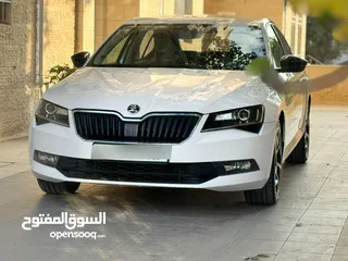  3 سكودا سوبيرب موديل2020 وترخيص 2019 فحص ممتاز ولا غرام بويه  مطور 1500 بنزين