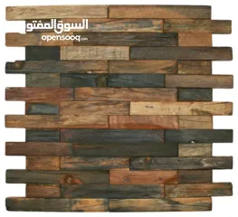  8 ديكور خشب خام 3D