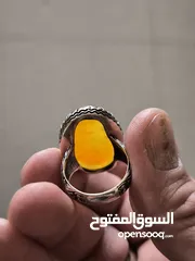  3 للبيع خاتم عقيق يماني  محفور آية الكرسي