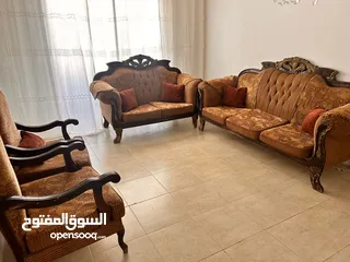  1 طقم كنب خشب زان