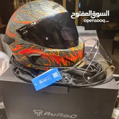  1 Ruroc ATLAS Ragnarok SURTR 4.0 CARBON خوذة دراجة