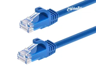  2 CAT6 UTP Ethernet Cable CAT6 UTP Network Patch Lead  250MHz  1000Mbps  24AW كيبل انترنت اسعار نار