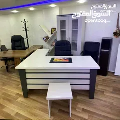  1 مكتب خشب لامينت 140*70 مستورد مع جانبية وطاولة وسط بسعر المصنع تفصيل جميع القياسات والموديلات