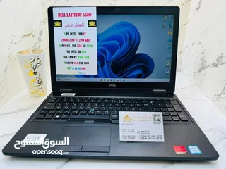  3 DELL E5580 CPU CORI7 الجيل السابع بكرت شاشة RAM 8 GB DDR4 SSD 256 GB NVME MONITOR 15.6 VGA AMD R7 2