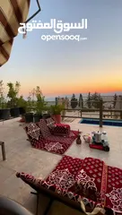  26 احجز معنا في مزرعه ماريا (جرش) احلا اطلاله بانوراميه خلابه على جبال سوف والسلط وعمان في منطقة هادئة