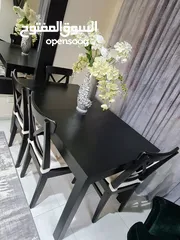  2 Extendable Dining Table +4 chairs +Bench IKEA