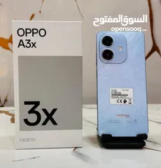  3 مستعمل ايام oppo A3X رام 8 جيجا 128 مكفول بالشركة أغراضة والكرتونه الأصلية متوفر توصيل