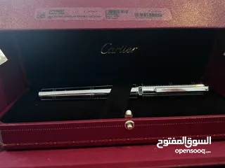  15 2 x Cartier Real, Genuine Pens. 1 x Silver & 1 Black & Gold Ballpoint Screw-tops - FROM US NYC