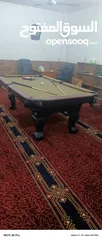  2 طاولة بلياردو 7.5 قدم خشب ثقيل جدا مع كامل الأغراض طاولة فخمه جدا وبسعر العرض