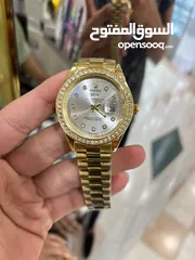  2 ساعات ماركة اصلية ماركات Rolex brand watches ARMANI CARTIER