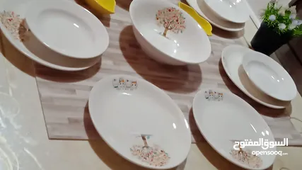  3 اطقم سفرة بورسلان ماركات عالمية ومختومة