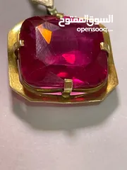  7 Old ruby ​​stone حجر الياقوت القديم