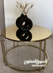  1 طاولة وسط غرفة جلوس ، غرف ضيوف مع سكاملات .