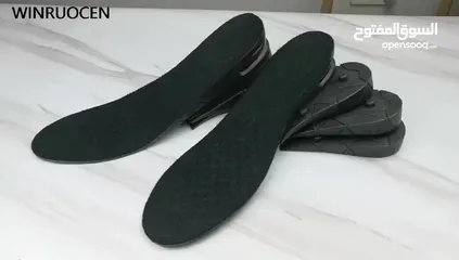  2 ضبان زيادة الطول الاصلي للرجال والنساء، 4 طبقات  حتى 7 سم تناسب جميع أنواع الاحذية