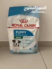  2 Royal canin dry food for puppy (8kg)