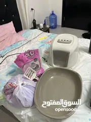  4 لتر بوكس للبسس نضيف كتير فش فيه ولا خراب و الرمل نظيف نظيف