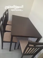  1 6 seater table with 4 chairs