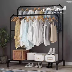 1 فقط 10 دنانير اقوى ستاند معدني لتعليق الملابس متحرك يتحمل وزن بأحدث شكل مميز بالجودة و الشكل