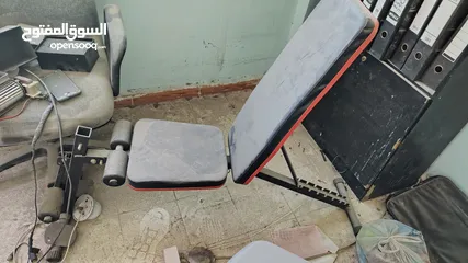  1 حقيبة أوزان رفع أثقال+كرسي