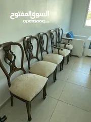  2 كراسي سفره وكراسي مكتب