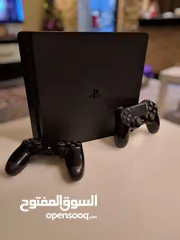  1 بلايستيشن 4 سليم  Playstation 4 slim