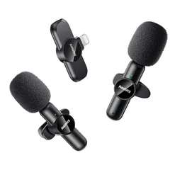  1 Remax K10 Ryusic Series One-to-Two Live Stream Wireless Microphone -Iphone مايكرفون لاسلكي ايفون