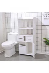  8 ستاند الحمام العصري PVC – أناقة ونظام في قطعة وحدة تصميم أنيق باللون الأبيض يضيف لمسة فخمة لأي زاوية