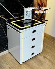  1 الكوميدينا الذكية مع الخزنة تصميم عصري  وظائف ذكية  أمان عالي مصنوعة من أجود أنواع الخشب سماعات عالي