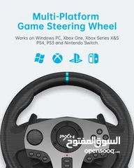  8 ستيرنغ ويل مقود سواقة مع بريكات لأجهزة الـ PC و البلايستيشن PXN V9 Steering Wheel & Breaks
