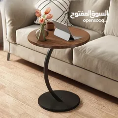  8 طاولة جانبية مستديرة على شكل حرف C، الحل المثالي لكل مكان! رح تغنيكي عن السكملي التقليدية.