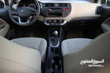  4 كيا ريو موديل : 2014 سعة المحرك : 1.4L قطعة مسافة : 35.000 KM  وارد شركة  فحص كامل بدون ملاحظات