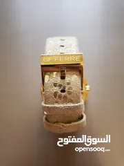  6 ساعة يد نسائية من جيانفرانكو فيري مطلية بالذهب ستانلس ستيل/Gianfranco Ferre Gold Plated