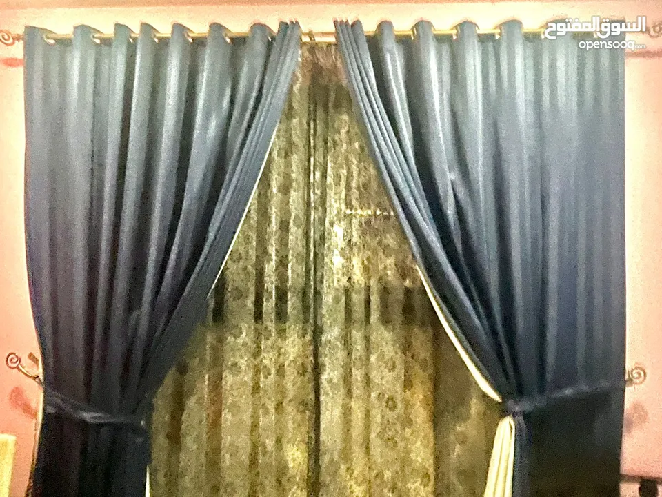 3 two-layer-curtains with accessories (25 rial for each curtain)