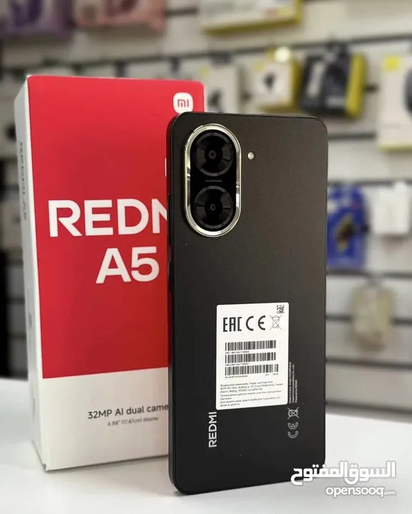 جهاز جديد بالكرتونة Radmi A5 رام 6 جيجا 64 و 128 مكفول سنة متوفر توصيل