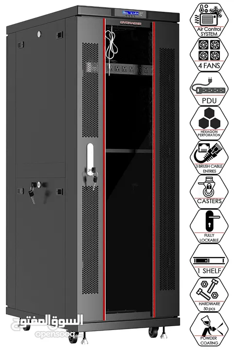 network cabinet smart Rack 42U كبينة سيرفر و شبكات حاسوب نوع سمارت راك