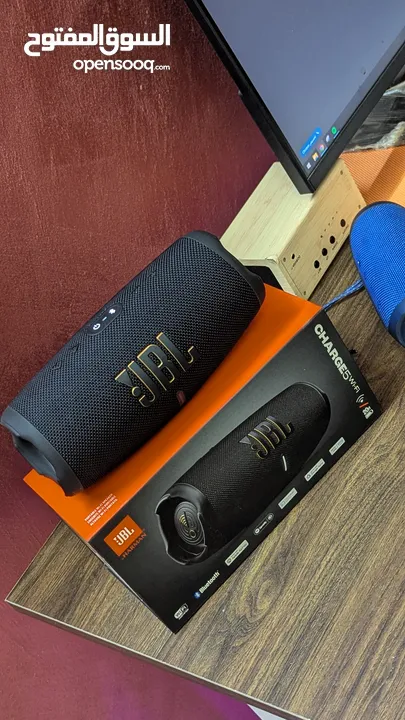 JBL Charge 5 Wi-Fi جديدا استعمل تجربه فقط النسخة الجديدا صوت JBL الأصلي الجريء مع صوت جهير عميق