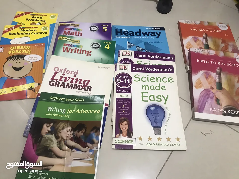 Stationery , learning books and stories for sale