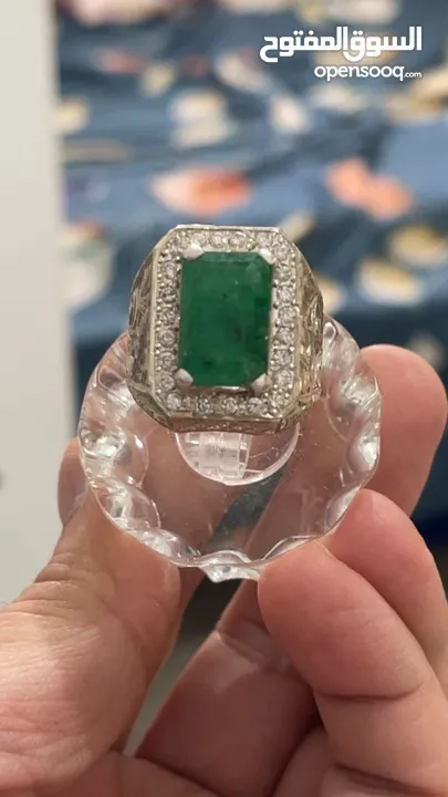 Natural Emerald&White Diamonds