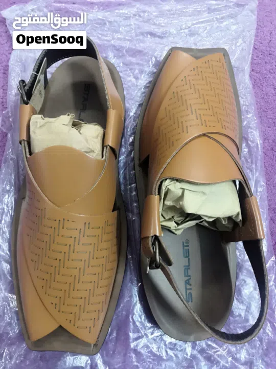 صندل جلد رجالي جديد من باكستان سايز 43