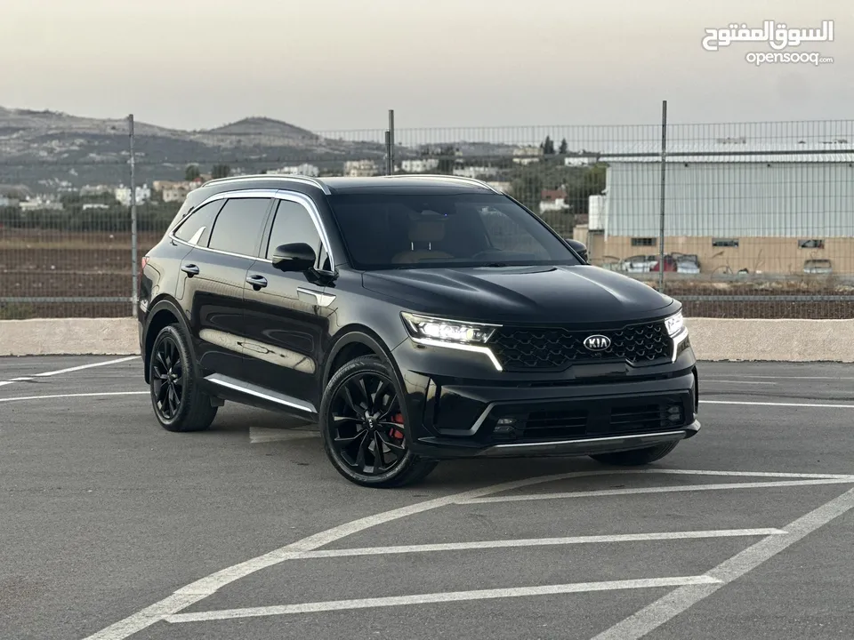 كايا سورينتو /2020 فل الفل  فتحة سقف بانوراما  2x4 ///200Hp  ديزل  2200cc  فل الفل مسكر بلاك